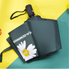 New fashion full UV daisy vinyl full automatic umbrella folding business automatic umbrella self -opening umbrella