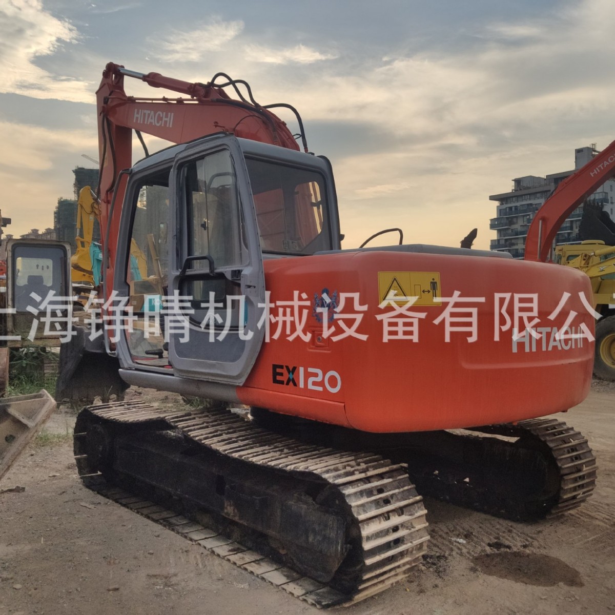 二手日立EX120纯土方挖机，中型12吨钩机中型二手履带挖掘机