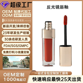 定制加工反光镜唇釉其他类型唇釉亦可定制 低MOQ化妆品贴牌代加工