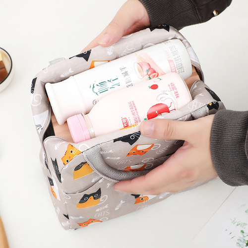 Japanese style lunch box bag portable hand-held thermal bag student lunch lunch bag thickened aluminum foil lunch box thermal bag
