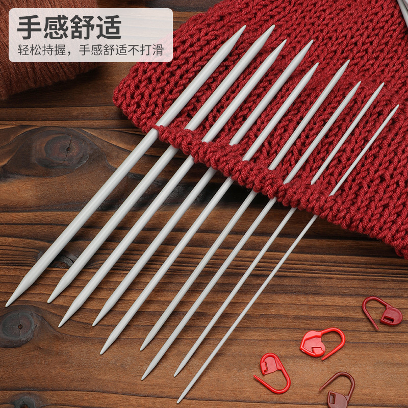 SKC especial de metal de aluminio suéter aguja palo aguja traje bufanda zapatos y calcetines herramienta de tejido DIY aguja porcelana color