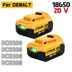 交換用 DeWalt ツールバッテリー リチウム電池 18V 20V DeWalt MAX DCB200 205 206 バッテリー