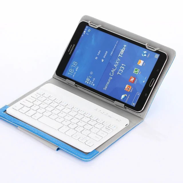 Funda protectora para teclado universal ipad bluetooth de tres sistemas Funda para tableta con cuatro ganchos de tracción con soporte 7 8 pulgadas 9 10 pulgadas