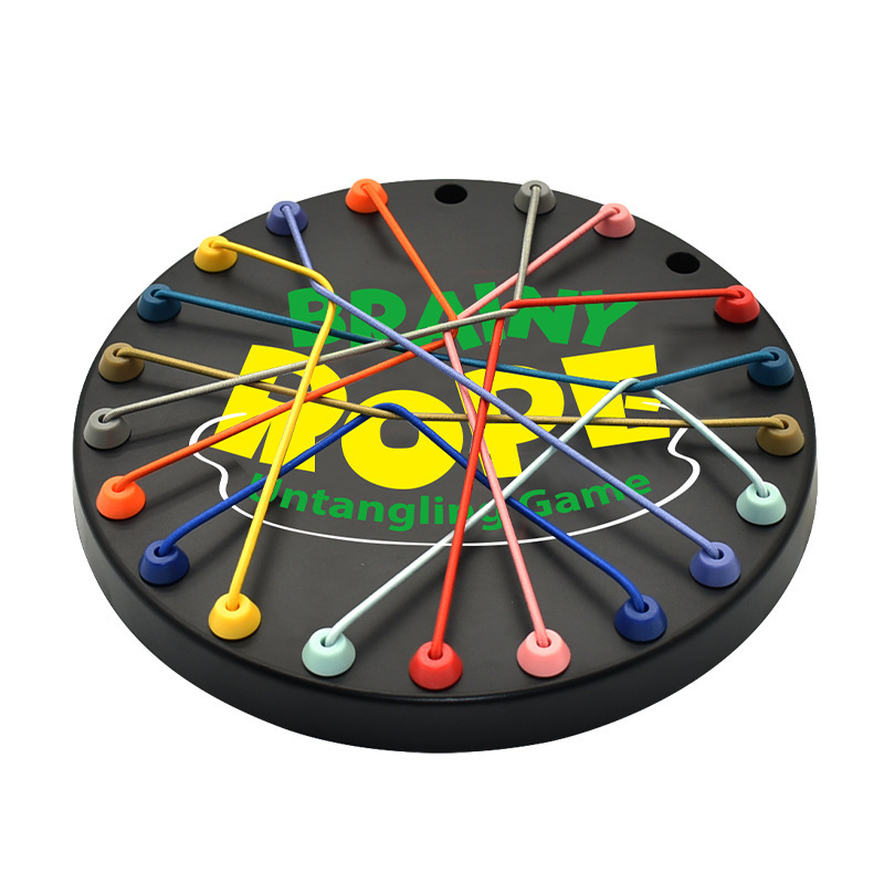 クロスボーダーロープ解きバトルパズル子供の論理的思考チャレンジ運動集中ボードゲーム親子インタラクティブゲーム|undefined