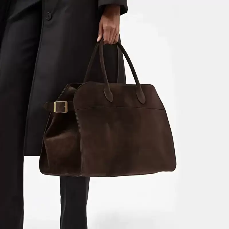 2025冬季新款欧美复古高级感大容量磨砂通勤包百搭单肩手提包女包