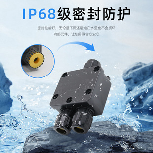 �¿�IP68��ˮ�Ӿ��к�ɫ����·�����������־��п���ˮ늾�