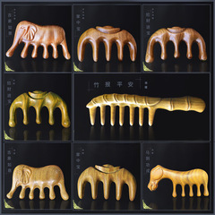 Wholesale rosewood massage comb green sandalwood comb household comb sandalwood massage comb head comb massage comb