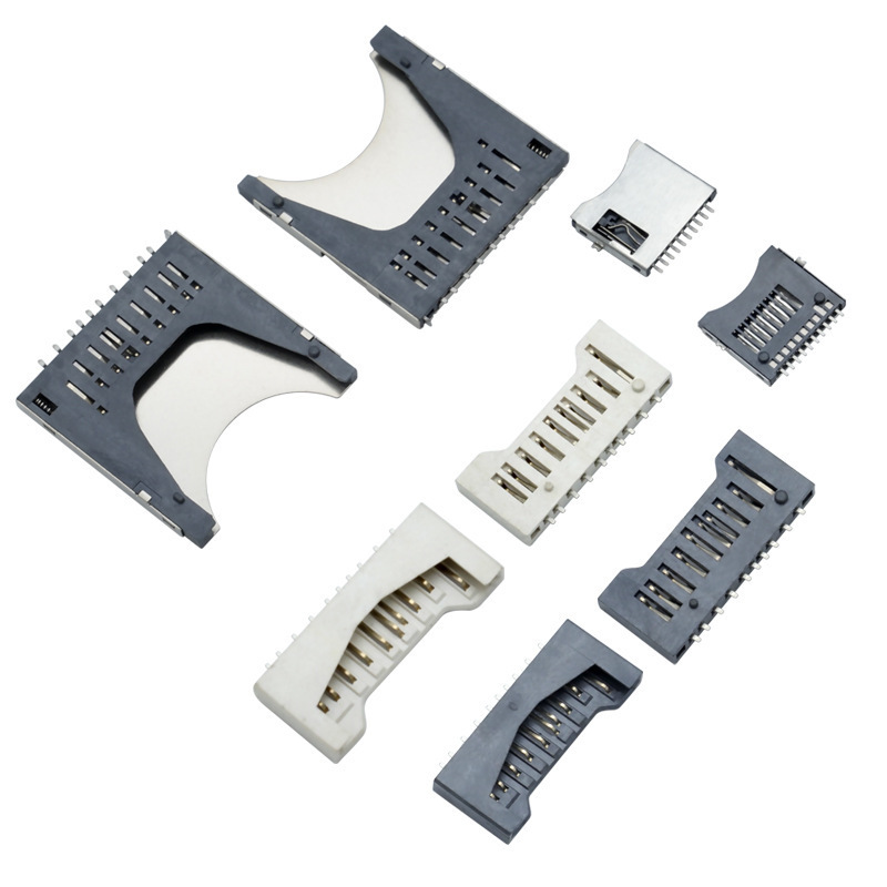 厂家供应SD短卡/TF卡座/SIM卡座 自弹卡座