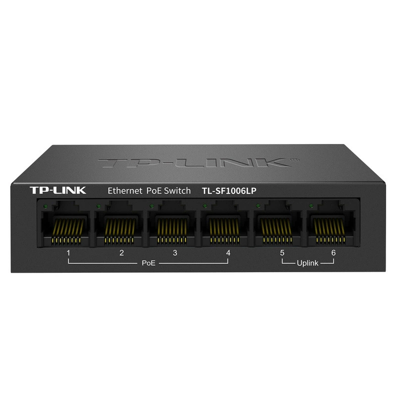 TP-LINK Pulian SF1006LP стандартное питание POE 48В 100М 6-портовый мониторинговый шунт-выключатель Switch