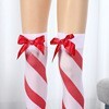 Knee socks with bow, Christmas tights, 2022