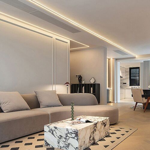 LED Strip Light for Ceiling, 24V Low Voltage, SMT Self-Adhesive, Linear COB Strips for Living Room Suspension