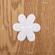 White Rose Flower Cloth Patch Large Patch Patch Clothing Bag Decoration Clothing Pants Hole Repair Embroider Label