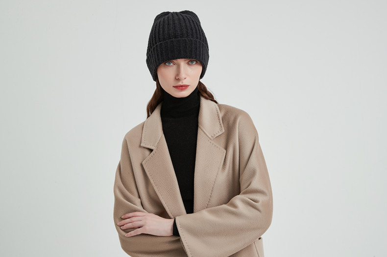 Unisex Hat European acrylic solid color knitted wool hat_voghion.com