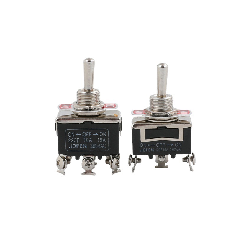 (源头货) 6脚双向自复位 223F 钮子开关 12MM孔径  摇摆开关