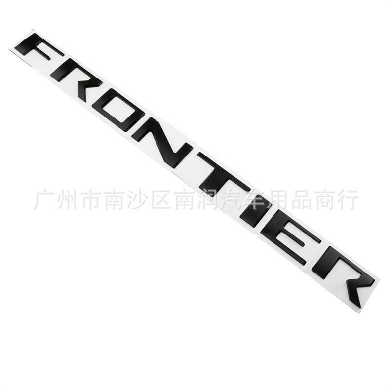 Suitable for Nissan FRONTIER tail box emblem, ABS pickup truck modification sticker, recessed emblem, plastic sticker