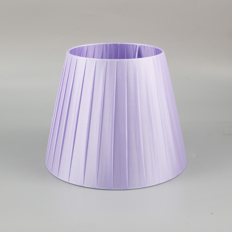 Tela transfronteriza plegable pantalla lámpara de mesa lámpara de pie lámpara de hotel sala de estar dormitorio borde dorado pantalla de tela al por mayor