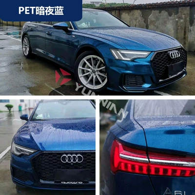 Factory Wholesale, Auto Color Change Film - pet-dark-night-blue-15216m