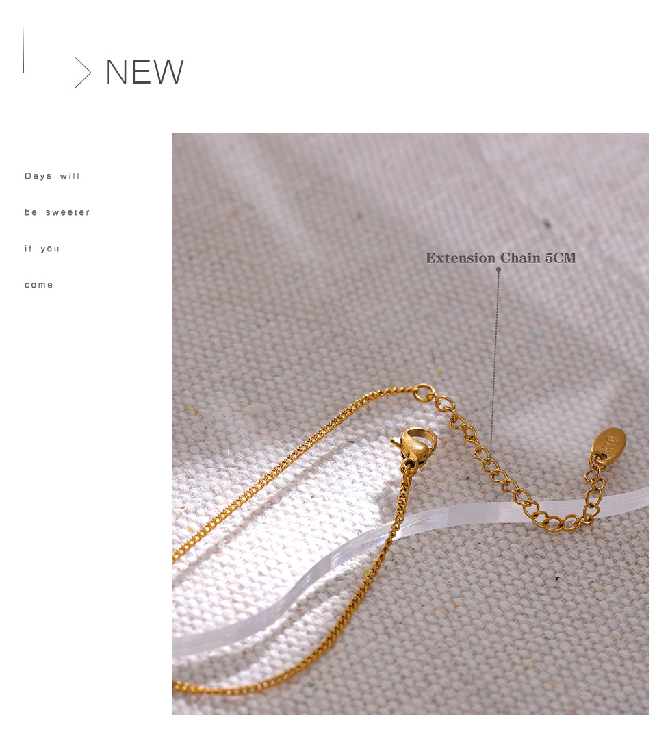 1 Piece Retro Geometric Titanium Steel Plating Artificial Pearls Pendant Necklace_colorza_7