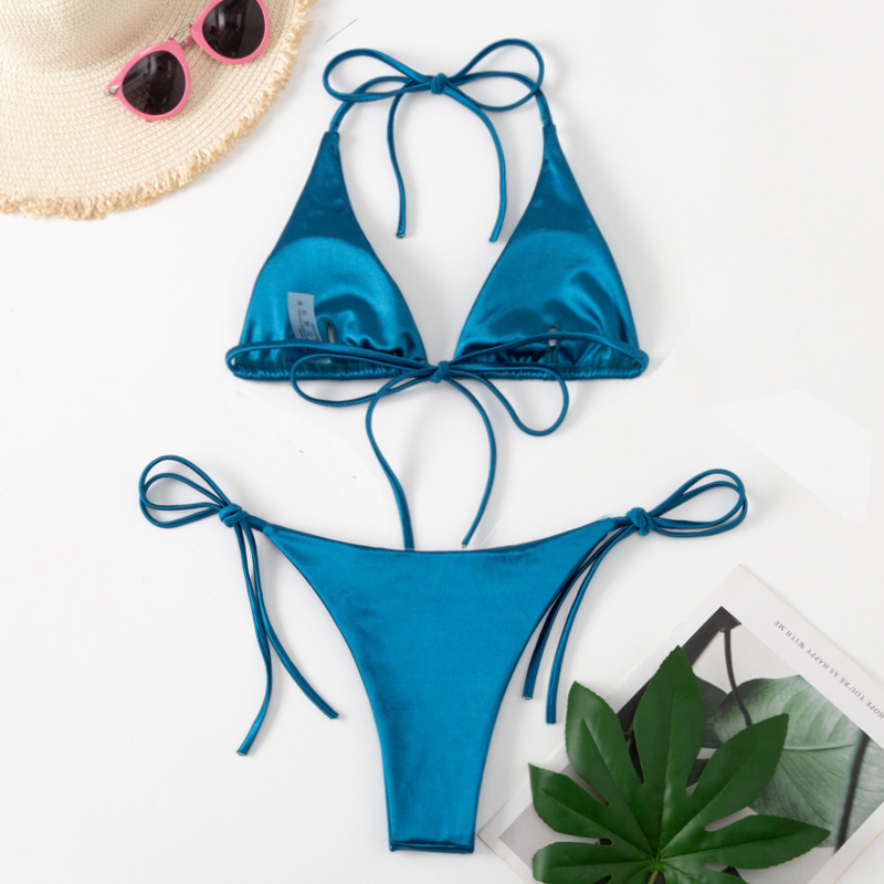 Women's Solid Color 2 Piece Set Bikinis display picture 56