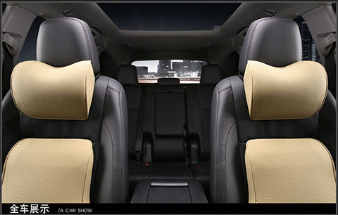 Memory cotton car headrest waist cushion seat cushion slow rebound neck pillow leather small pillow car interior accessories