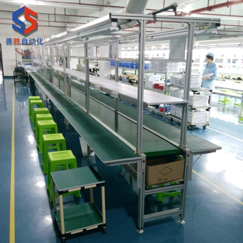 带条形工作台自动化皮带流水线输送线玩具电子电器车间包装生产线