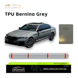 TPU rəng dəyişən PPF film, Bernina Gray avtomobil boya qoruyucu film, cızılmaya davamlı