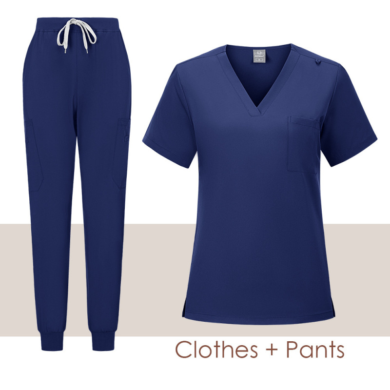 在庫あり Amazon 手術室半袖手洗い服女性スーツショート T ナース服手術服隔離服オーバーオール|undefined