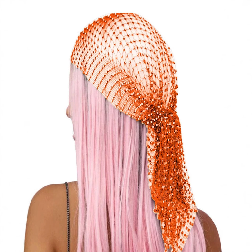 Европейские и американские трансграничные популярные аксессуары Amazon, сетчатая эластичная повязка на голову, персонализированный полый уличный платок, пиратская шляпа