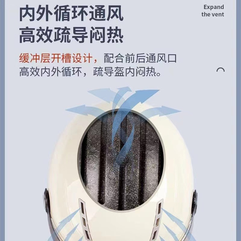 3C certified electric vehicle helmet for men and women, adjustable head circumference, suitable for all seasons, universal for electric motorcycles and scooters