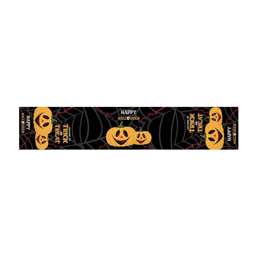 Transfronterizo 2024 Amazon nuevo Halloween calabaza festivales lino tabla bandera tabla de mesa comedor tabla de té tabla de bandera