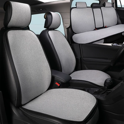 Four Seasons Pad, Car Seat Cushion, Suitable for - gray-7-piece-set-rear-bench-seat-cover-general