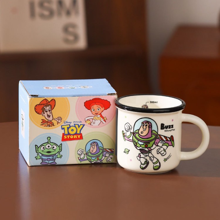 Toy Story tazas de cerámica nostálgicas de la infancia tazas de café de oficina caseras regalos de cumpleaños