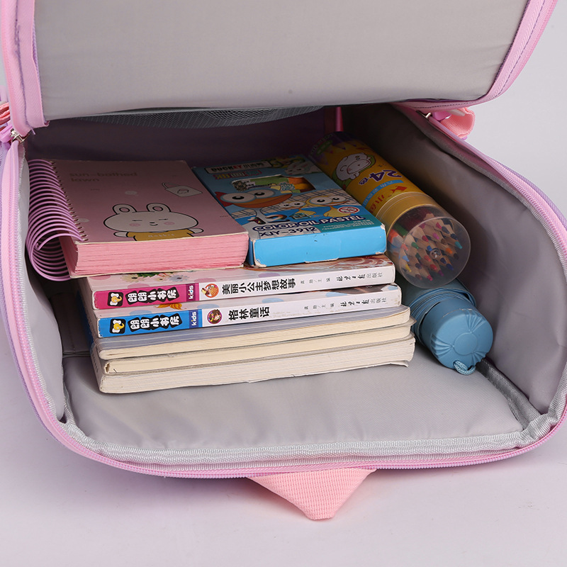 Natural Fish nuevo estudiante de la escuela primaria mochila 1-4 grado chica moda de dibujos animados descompresión de la espina dorsal protección entrega transfronteriza