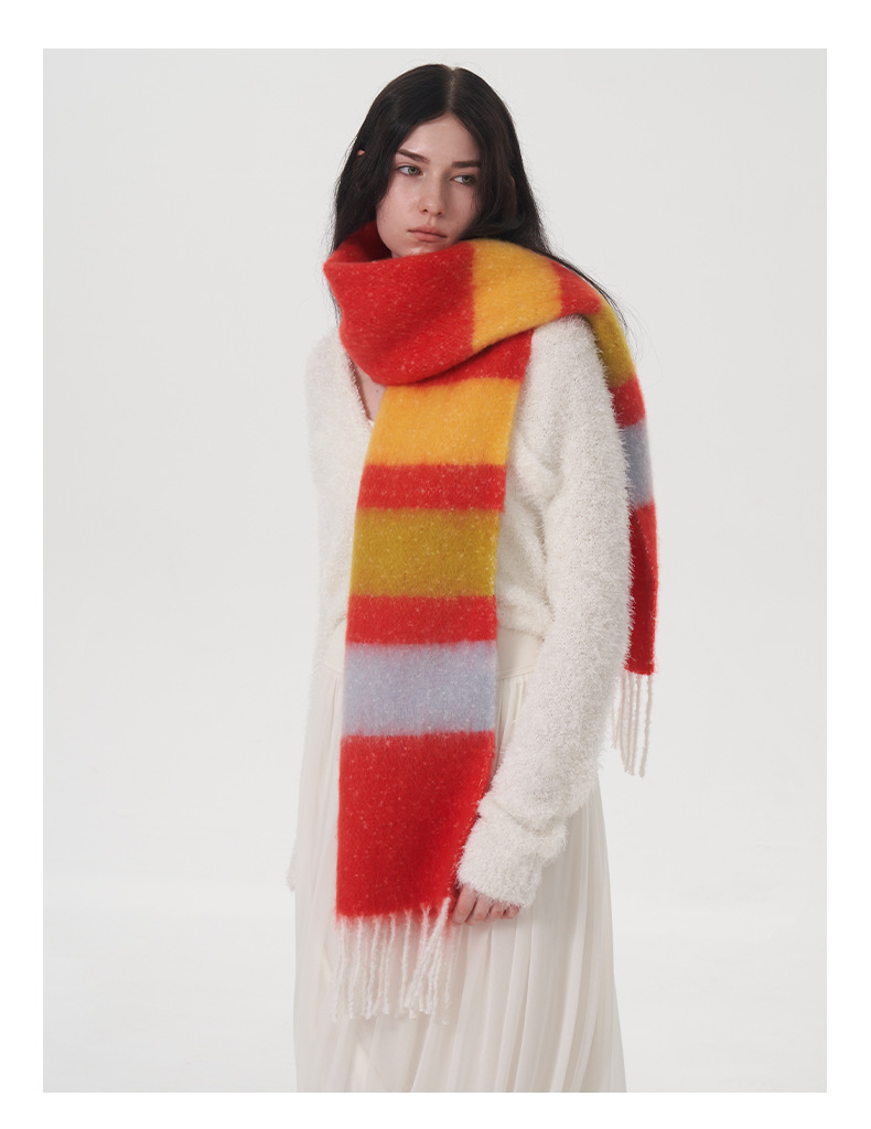 Sciarpa a quadri da donna - sciarpa morbida effetto cashmere_voghion.com