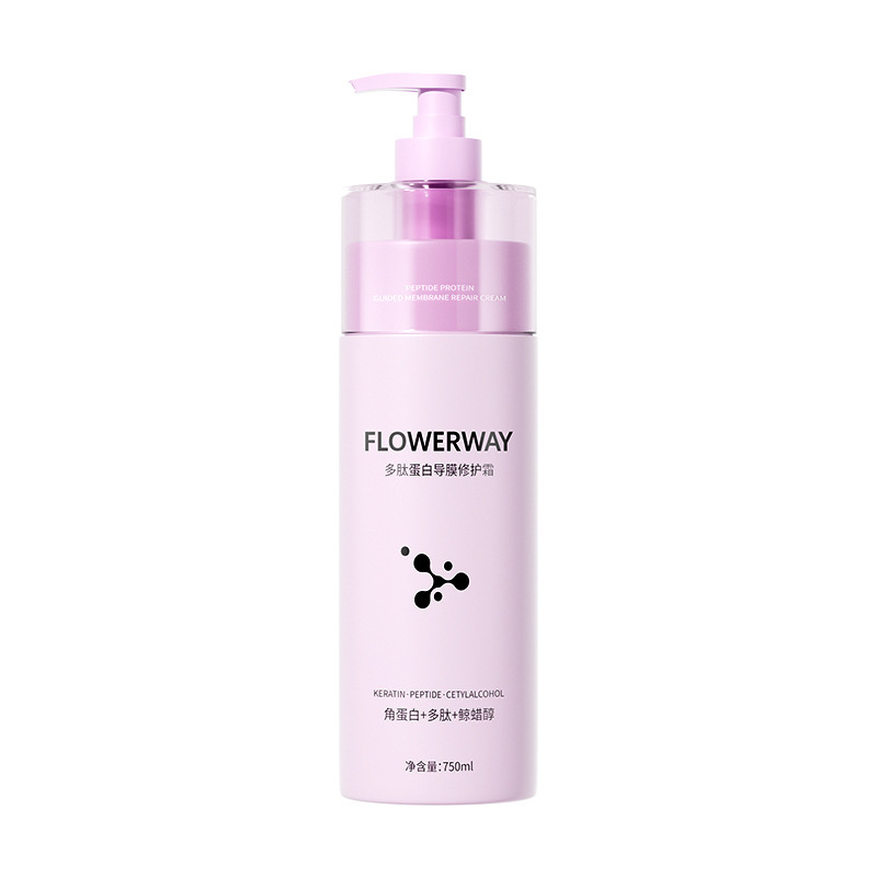 FLOWERWAY reparación de membrana conductora de proteínas peptídicas para mejorar el cabello seco, peludo y suave
