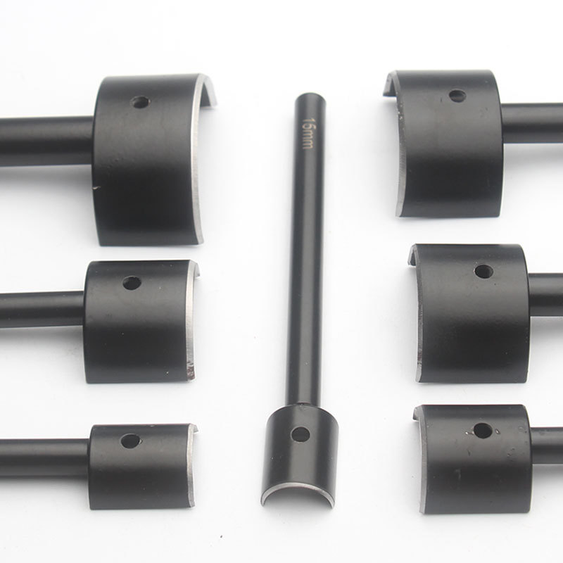 黒棒半円斬り1/2円角沖15-45mmバンドベルト沖diy手作り皮革工具c型半円沖|undefined