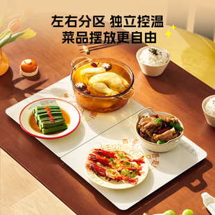 Daewoo warm cutting board partition heating large area table mat cutting board electric heating folding hot rice hot dish artifact household heating