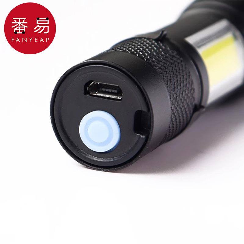Envío gratis de una pieza/linterna AC1S43-Paseo nocturno en bicicleta Camping al aire libre Mini luz linterna de carga de montaña