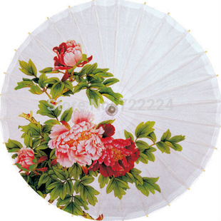 Dia 50cm Classical Handmade Blooming Peony Painting 1 Oiled