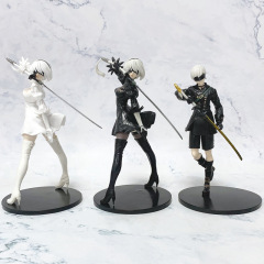 ニカの機械紀元の手はユルハの立ち姿の9S 2bのニカの小さいお姉さんの二次元の箱の置物の模型を作ります。