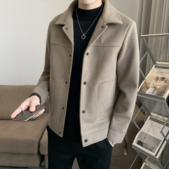 男性ジャケット春秋冬の韓国版ファッション修身カジュアルラシャの短い高級感があります。