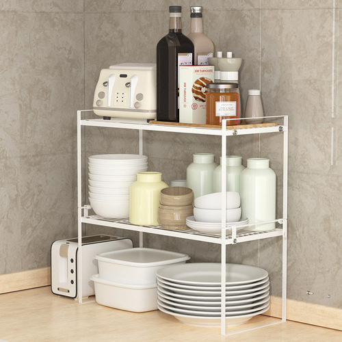 Cross-border iron art detachable layered storage racks for home use punch-free multi-layer storage racks kitchen storage racks