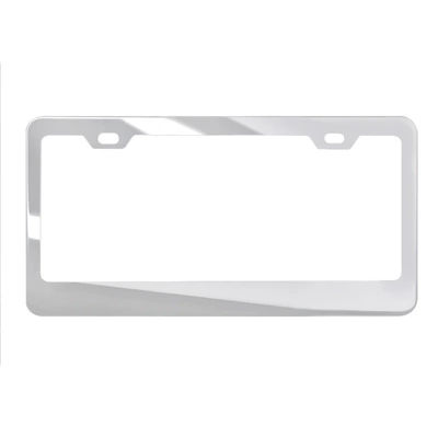 License plate holder/license plate holder – Thickeneded and Not Easy to Bend - square-hole-rounded-stainless-steel-8k-mirror