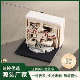 机甲独角兽高达小摆件手撕纸雕3d立体便签2025年日历节日礼物纸制
