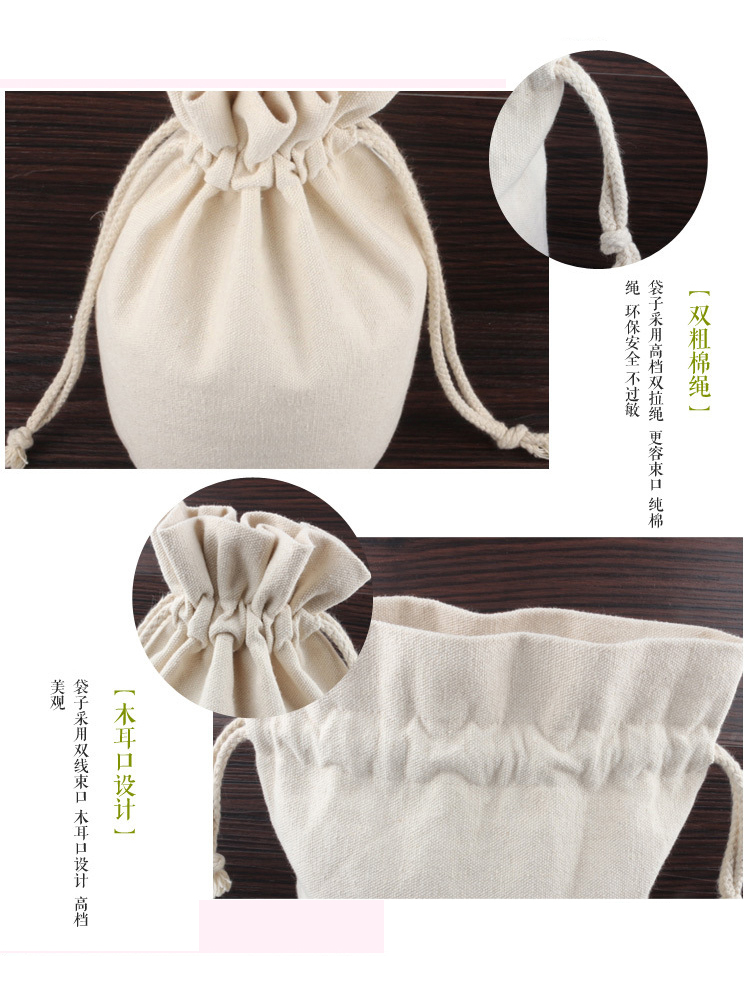 Embalaje hecho a medida bolsa de harina bolsa de harina bolsa de regalo bolsa de tela bolsa de arroz bolsa de tela al por mayor bolsa de arroz lote