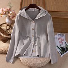 2025春秋100汉麻长袖文艺休闲百搭显瘦