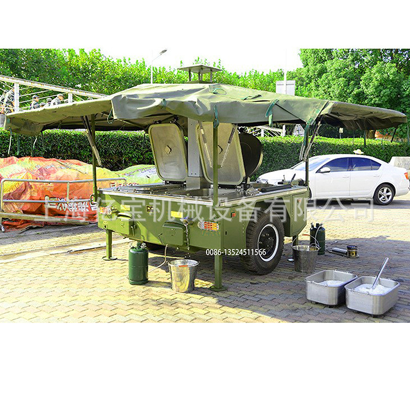 南昌野战炊事挂车移动车队饮食车 救灾训练车军营补给移动厨房