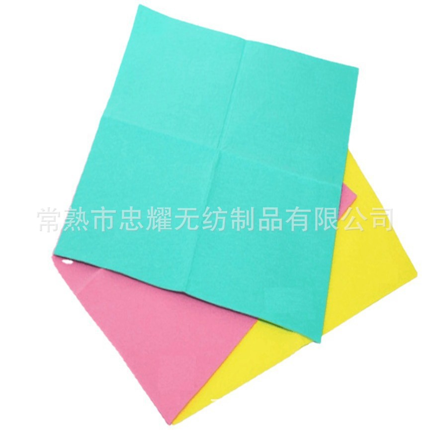 厂家生产天然植物纤维黏胶纤维吸水针刺无纺布清洁抹布抹布卷材