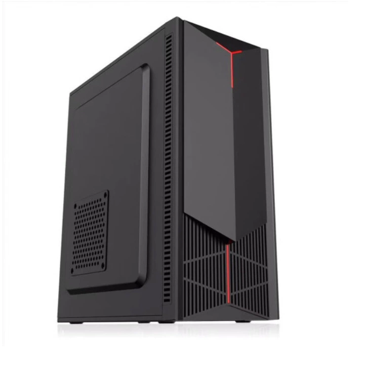 Большая настольная ATX панельный корпус планшета черный, тщательно очищенный сбоку, через игру, офисный деловой кейс отрасли известное предприятие