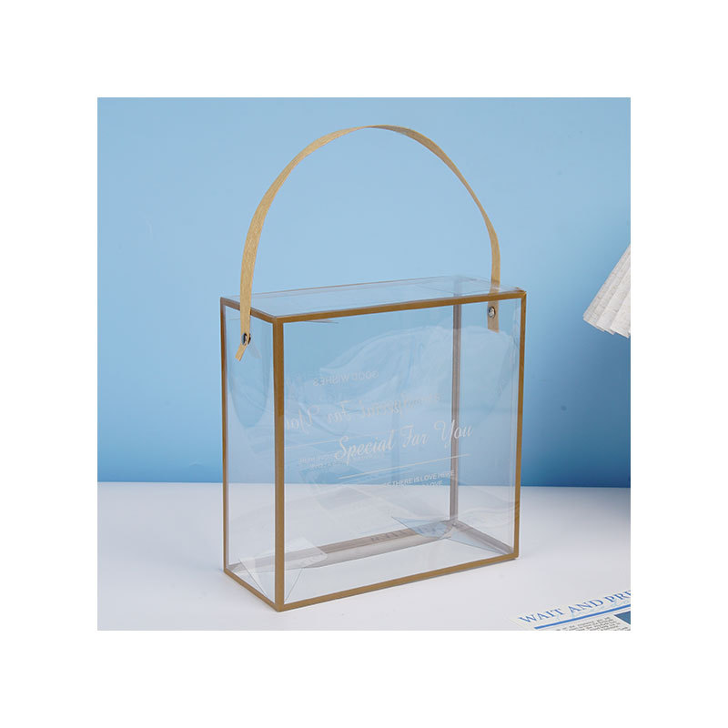 Copo de nieve crujiente caja de embalaje de galletas turrón transparente pet caja de regalo de plástico bolsa de embalaje portátil de galletas de caramelo